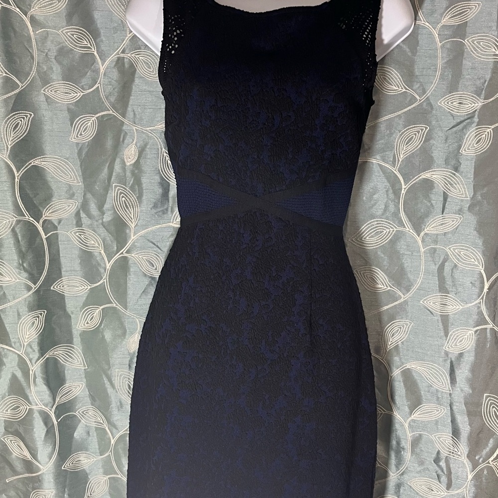 Anthropologie Moulinette Soeurs Midnight Blue Lace Midi Dress Sz 0.SleevelessNWT